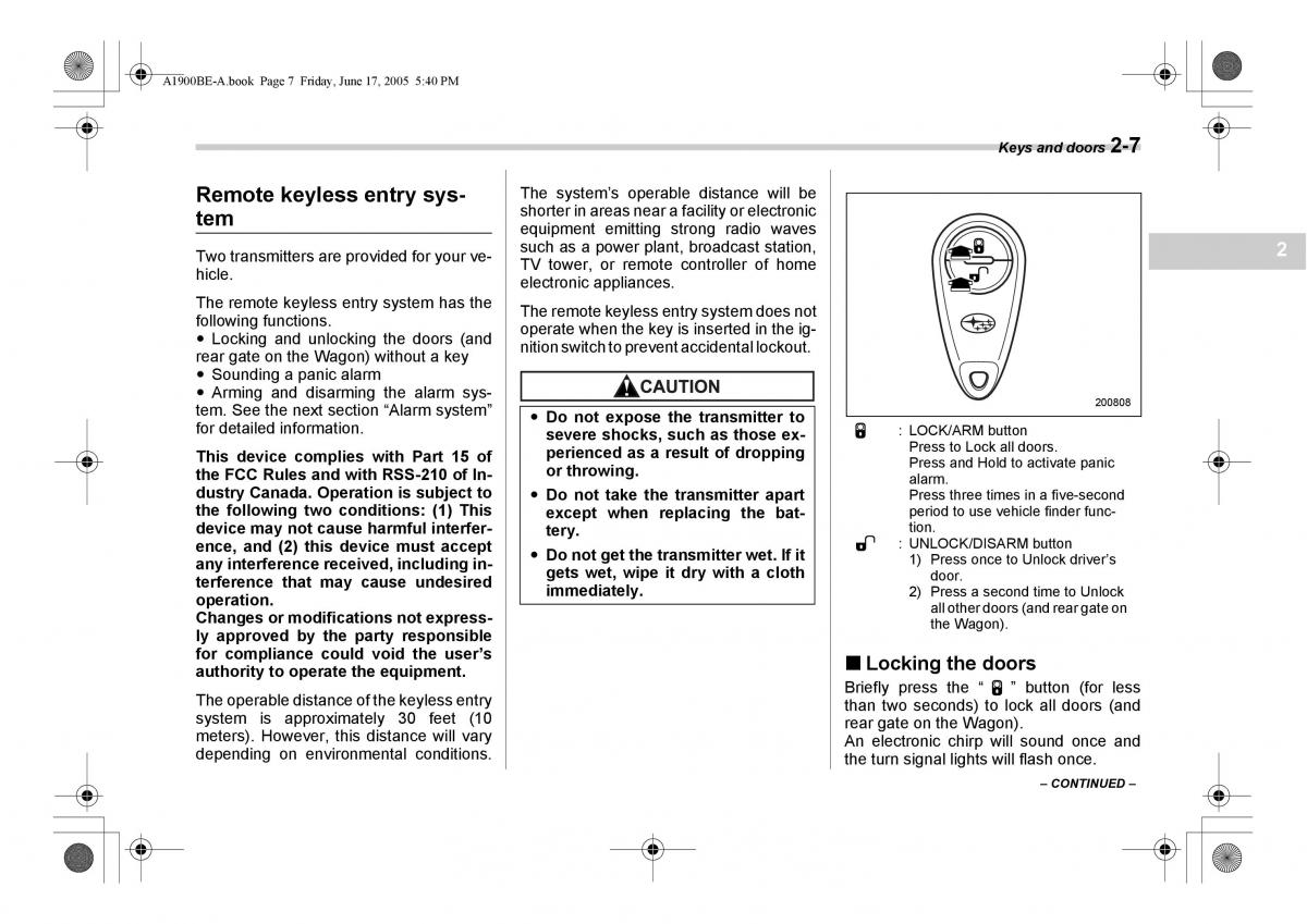 Subaru Impreza II 2 GD owners manual / page 94