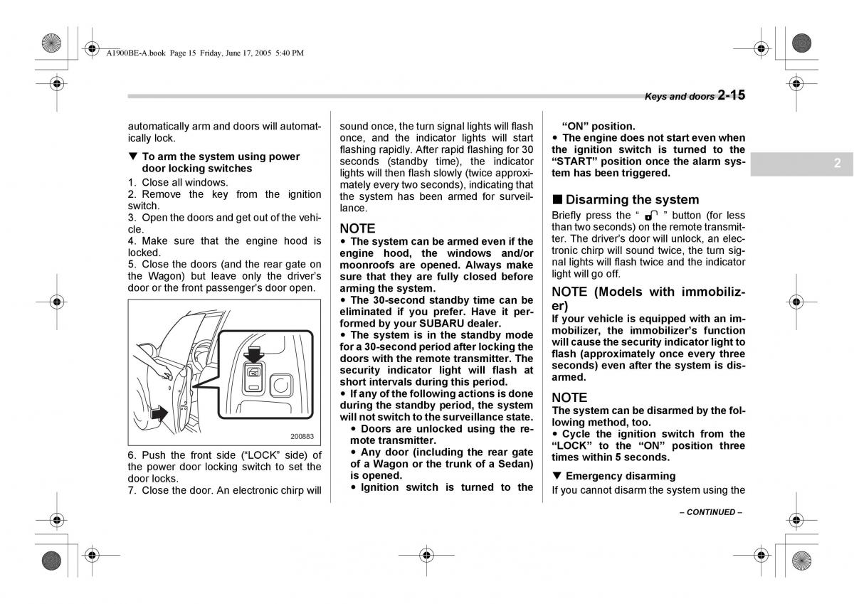 Subaru Impreza II 2 GD owners manual / page 102