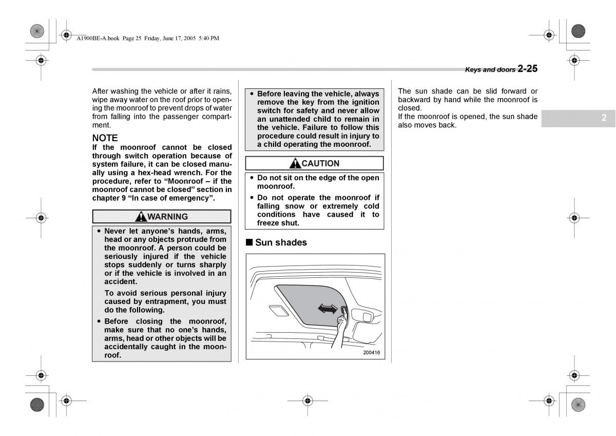 Subaru Impreza II 2 GD owners manual / page 112