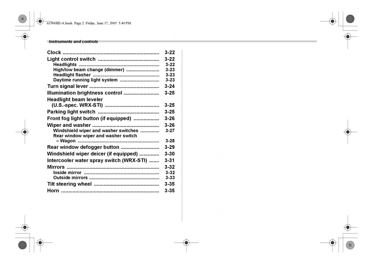 Subaru Impreza II 2 GD owners manual / page 115