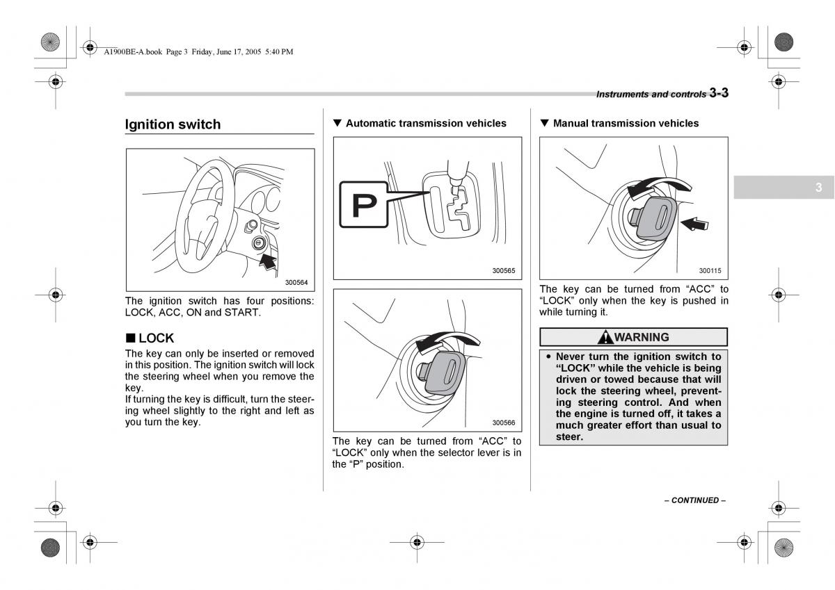 Subaru Impreza II 2 GD owners manual / page 116