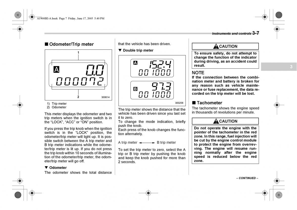 Subaru Impreza II 2 GD owners manual / page 120