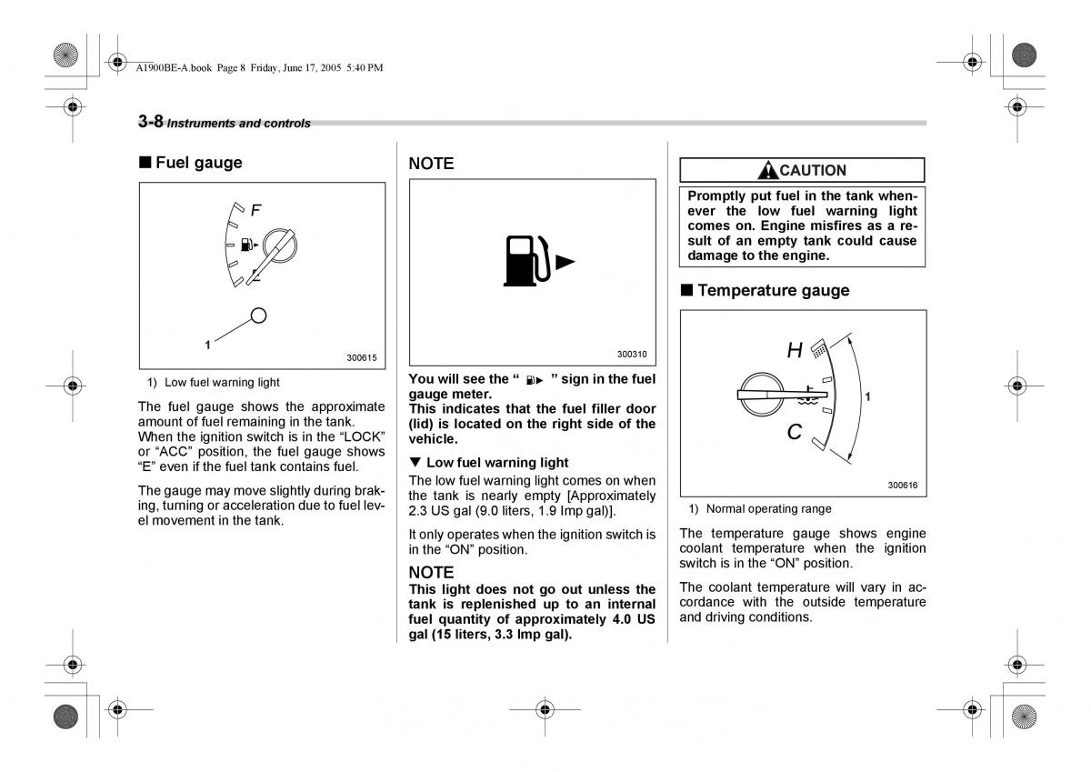 Subaru Impreza II 2 GD owners manual / page 121