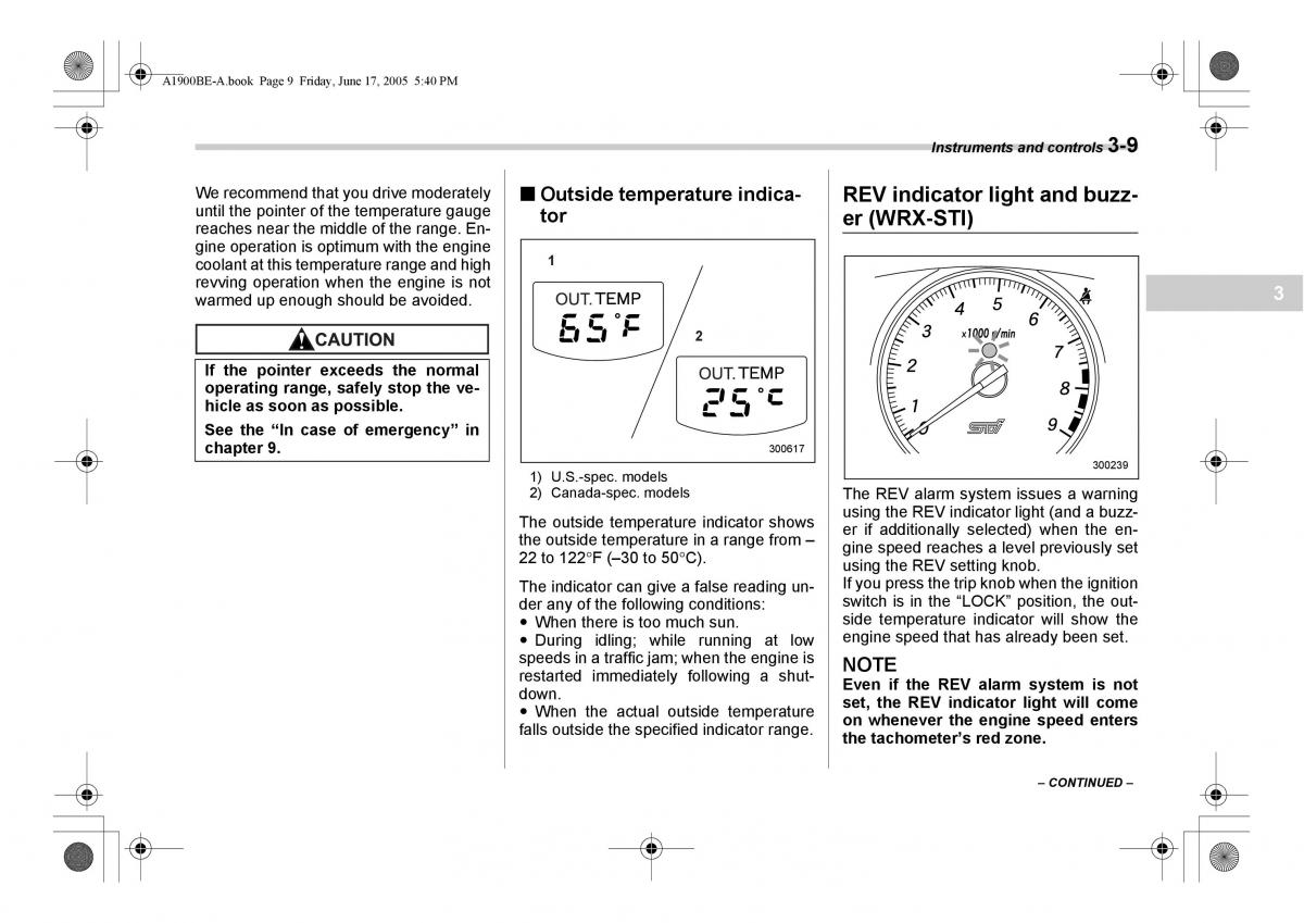 Subaru Impreza II 2 GD owners manual / page 122