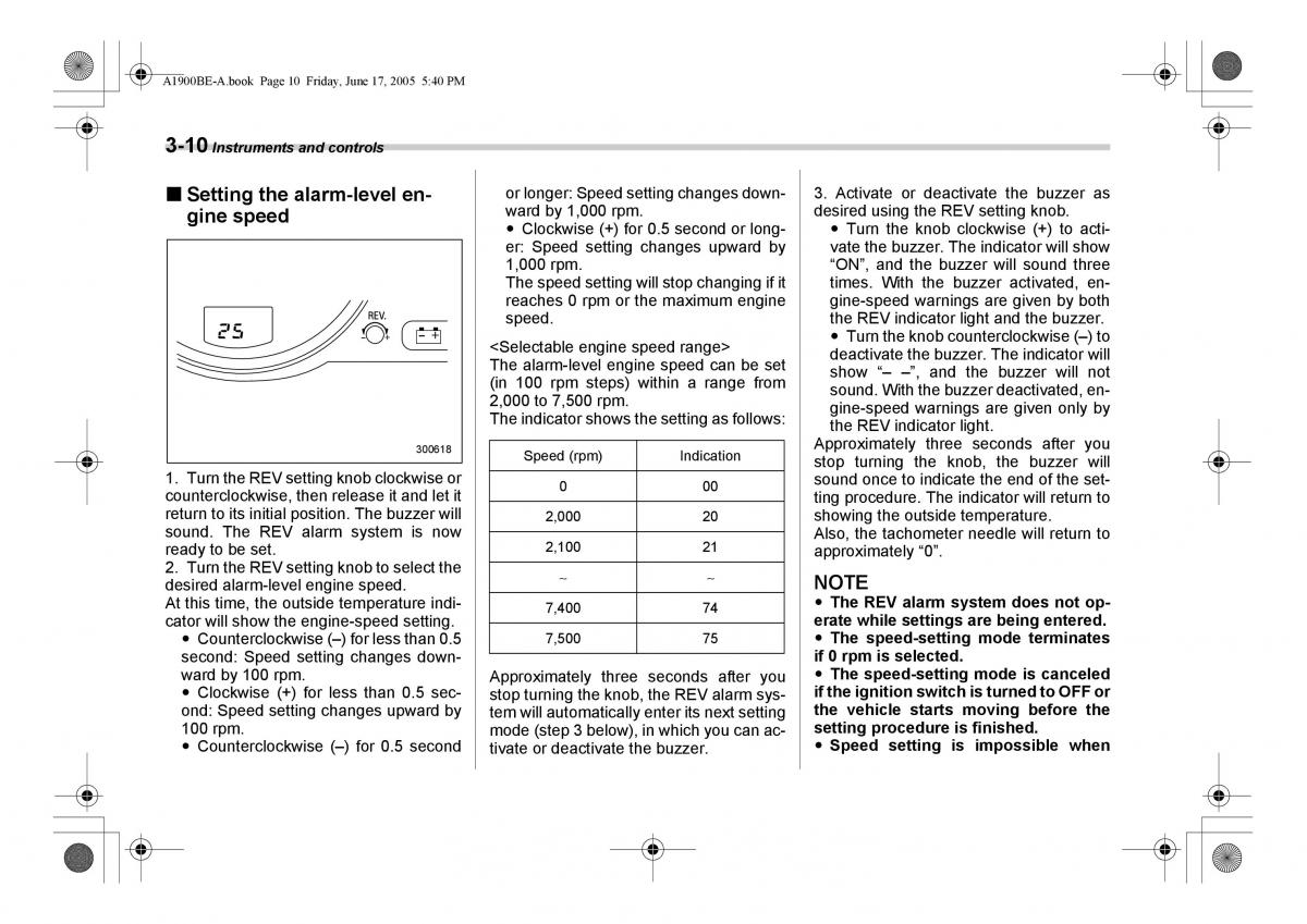 Subaru Impreza II 2 GD owners manual / page 123