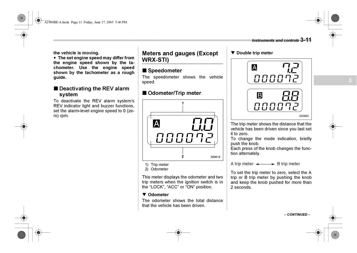 Subaru Impreza II 2 GD owners manual / page 124