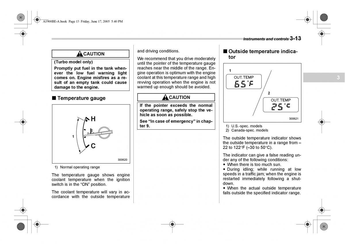 Subaru Impreza II 2 GD owners manual / page 126