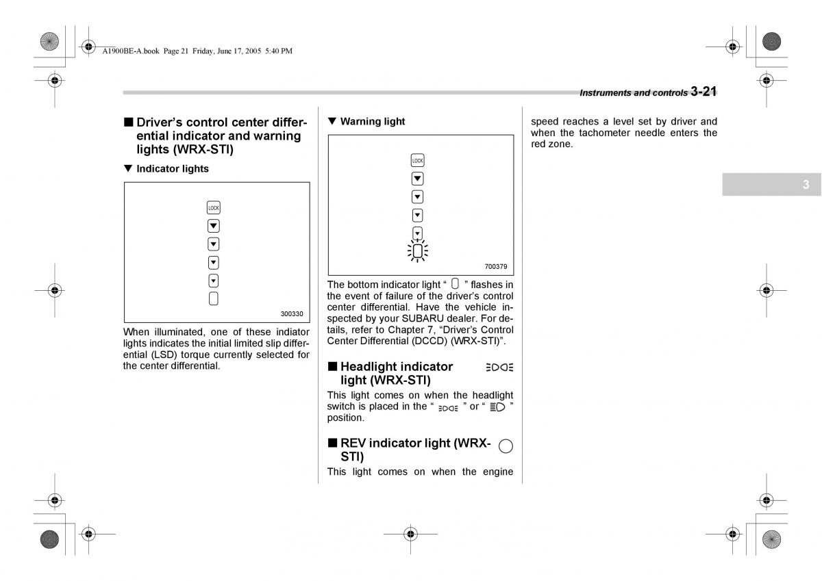 Subaru Impreza II 2 GD owners manual / page 134