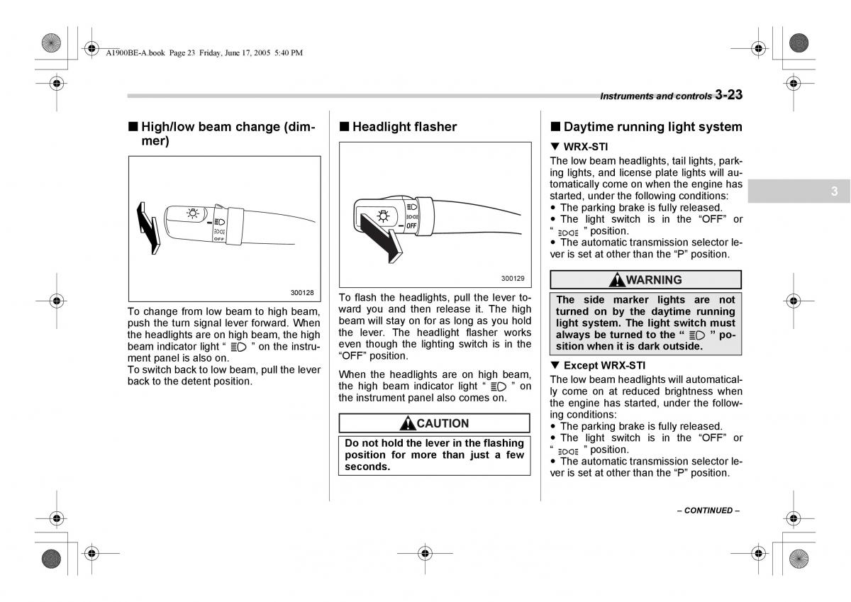 Subaru Impreza II 2 GD owners manual / page 136