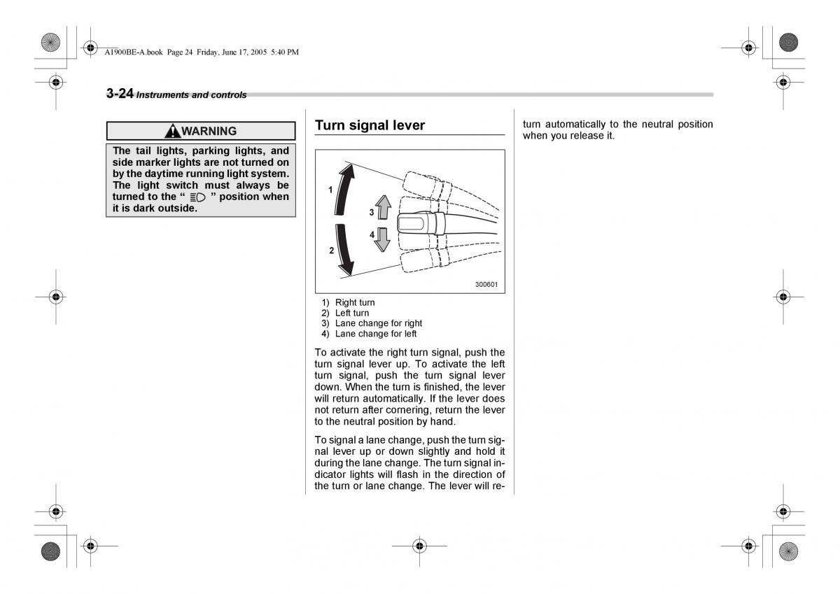 Subaru Impreza II 2 GD owners manual / page 137