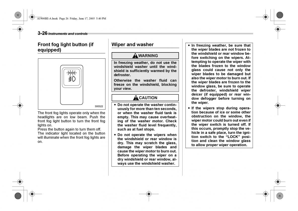 Subaru Impreza II 2 GD owners manual / page 139