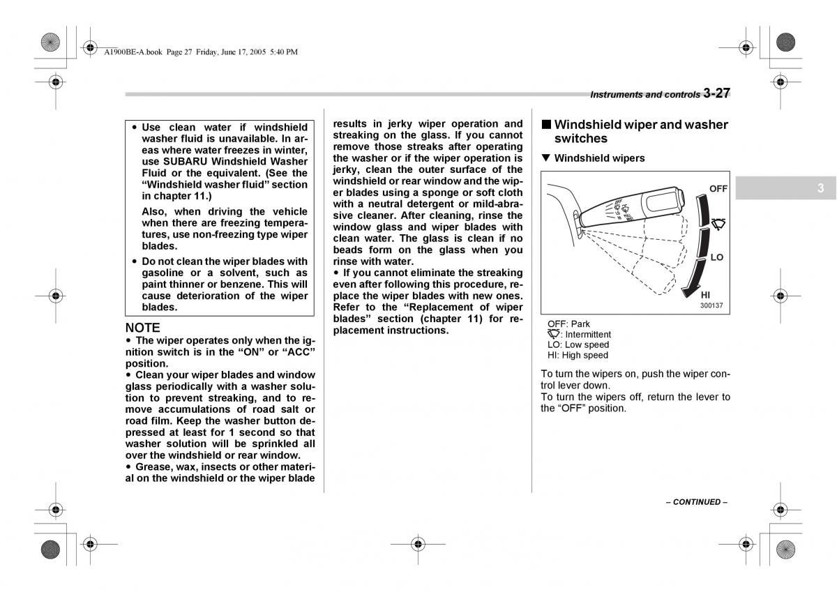 Subaru Impreza II 2 GD owners manual / page 140