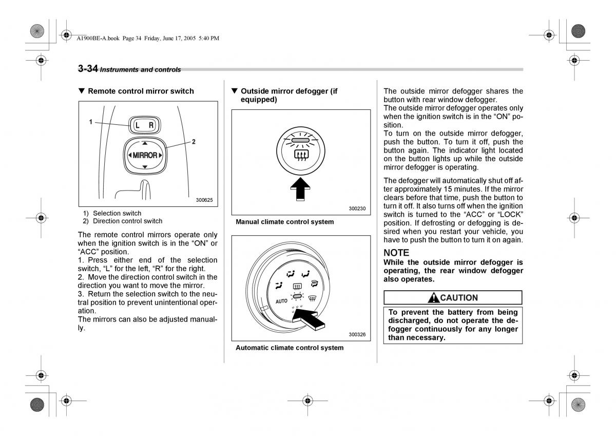 Subaru Impreza II 2 GD owners manual / page 147