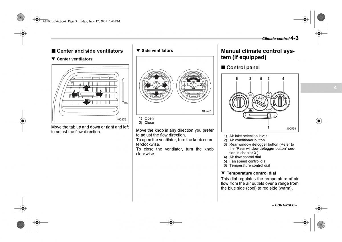 Subaru Impreza II 2 GD owners manual / page 152