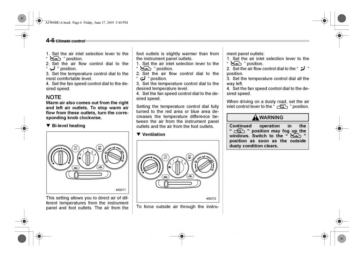 Subaru Impreza II 2 GD owners manual / page 155