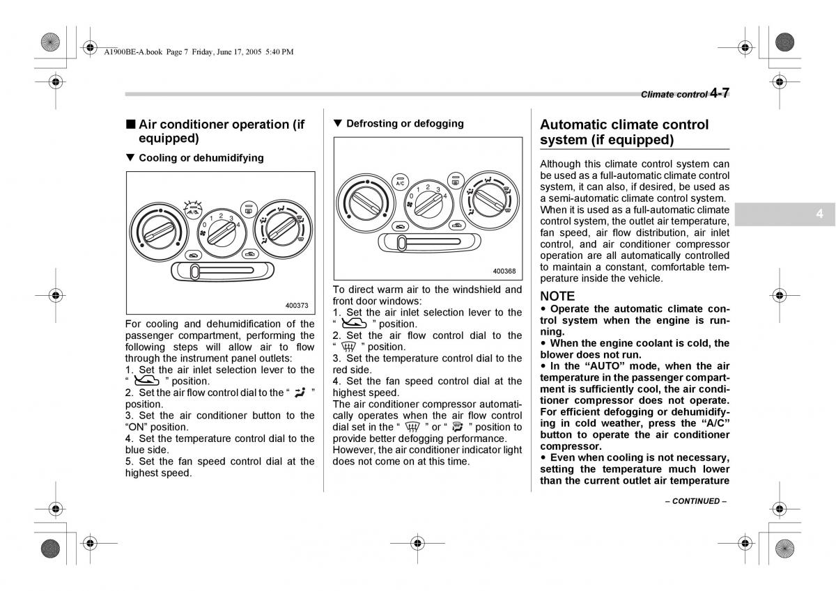 Subaru Impreza II 2 GD owners manual / page 156