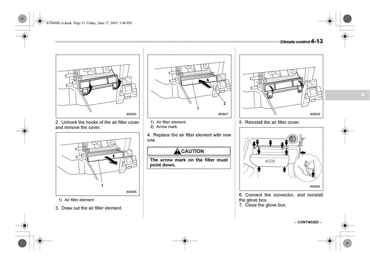 Subaru Impreza II 2 GD owners manual / page 162