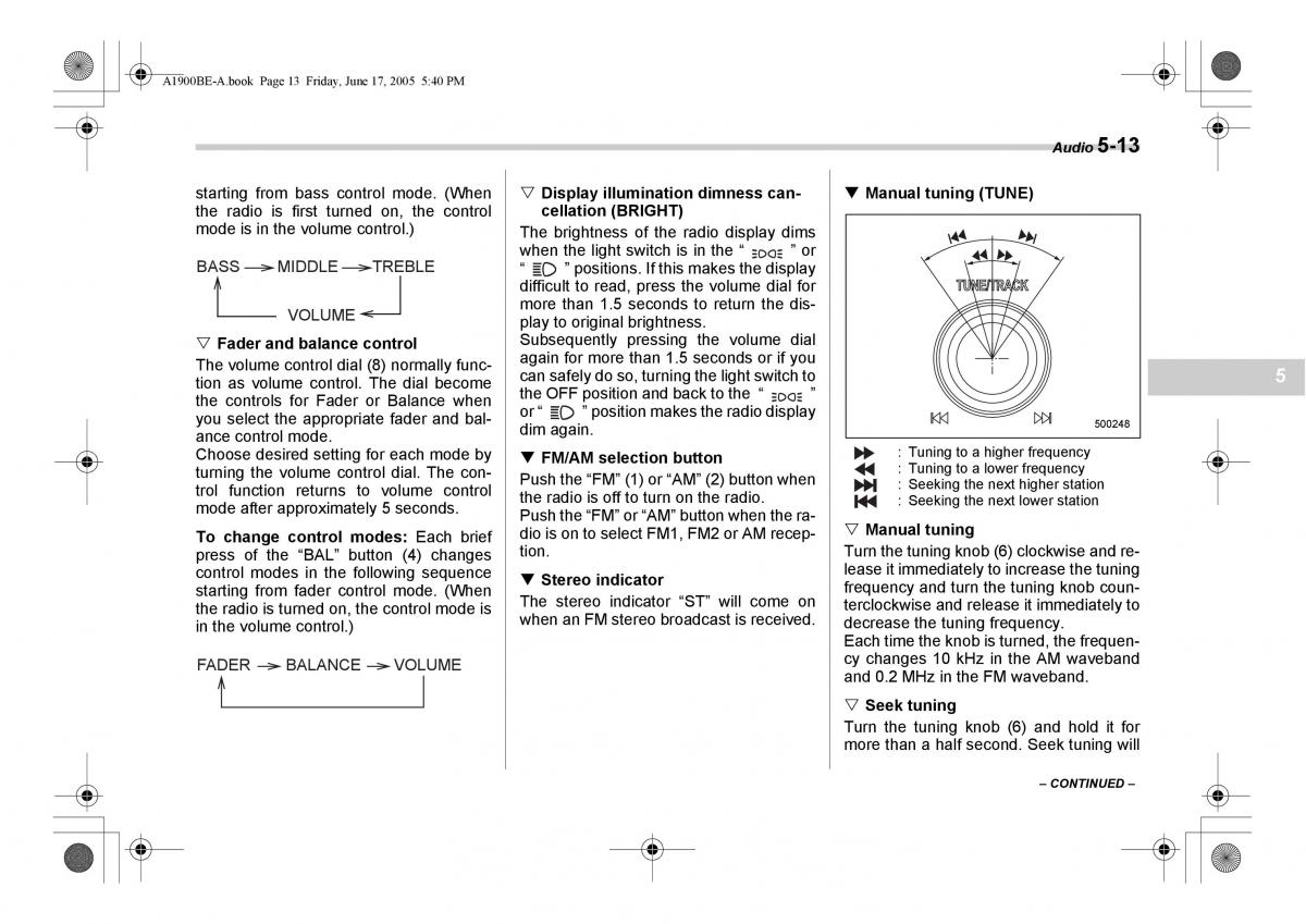 Subaru Impreza II 2 GD owners manual / page 176