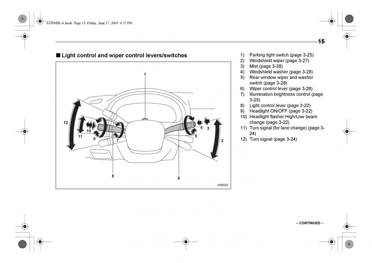 Subaru Impreza II 2 GD owners manual / page 18