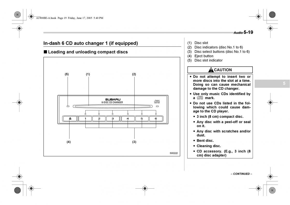 Subaru Impreza II 2 GD owners manual / page 182