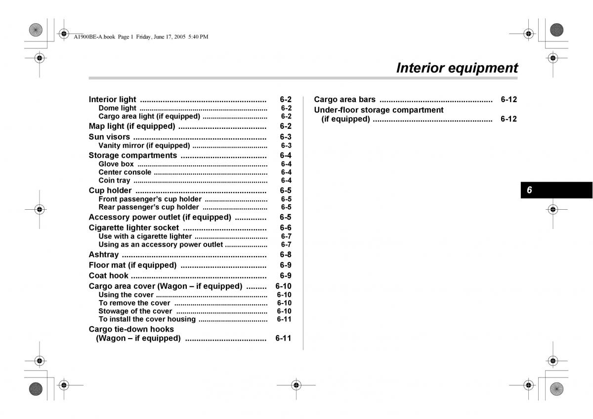 Subaru Impreza II 2 GD owners manual / page 186