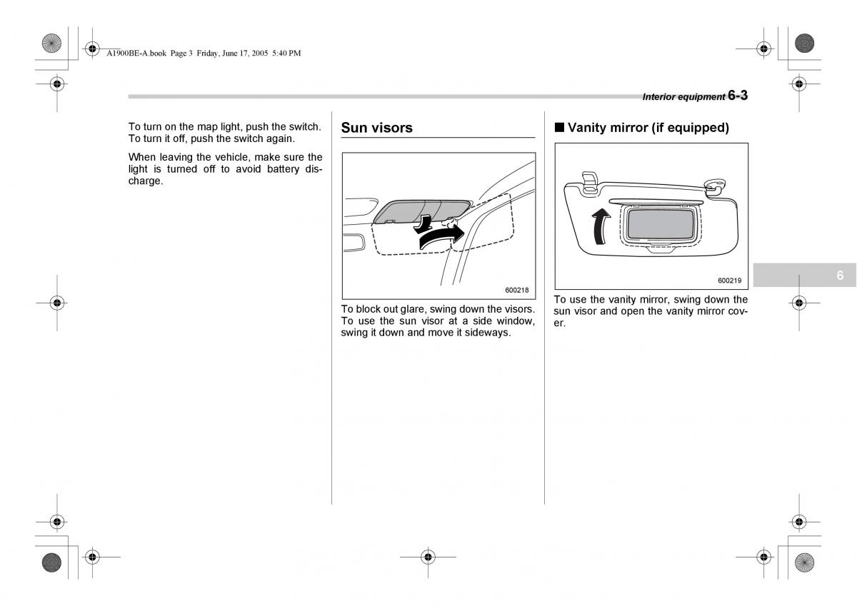 Subaru Impreza II 2 GD owners manual / page 188