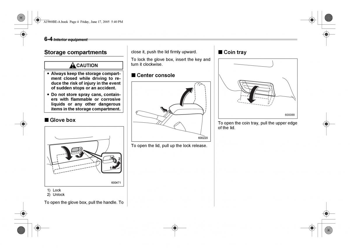 Subaru Impreza II 2 GD owners manual / page 189