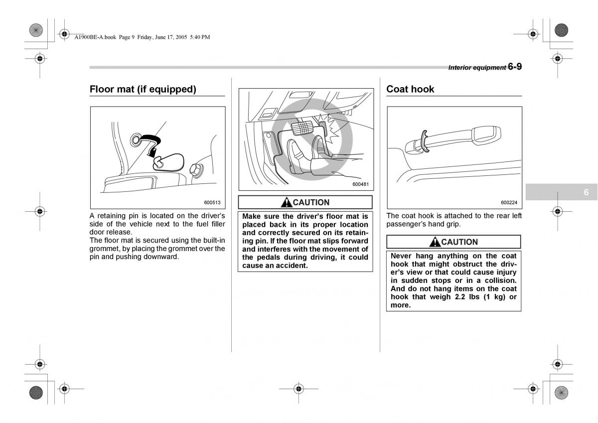 Subaru Impreza II 2 GD owners manual / page 194