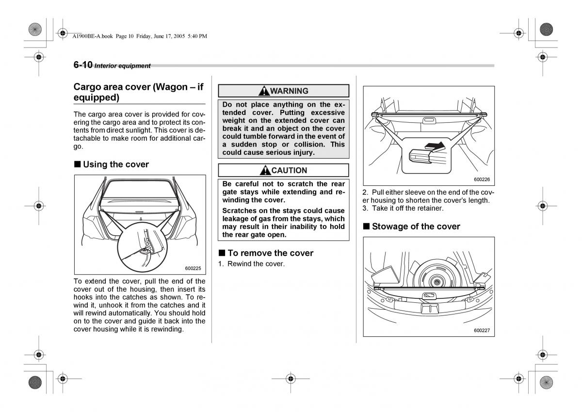 Subaru Impreza II 2 GD owners manual / page 195