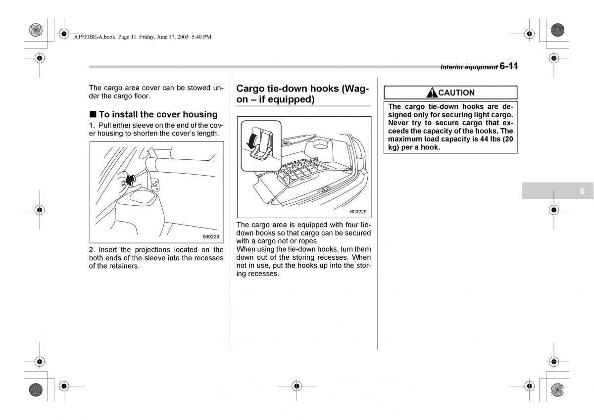 Subaru Impreza II 2 GD owners manual / page 196