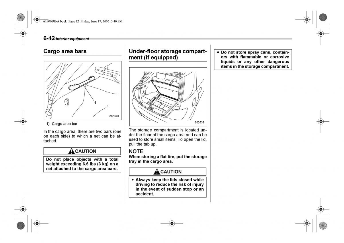 Subaru Impreza II 2 GD owners manual / page 197