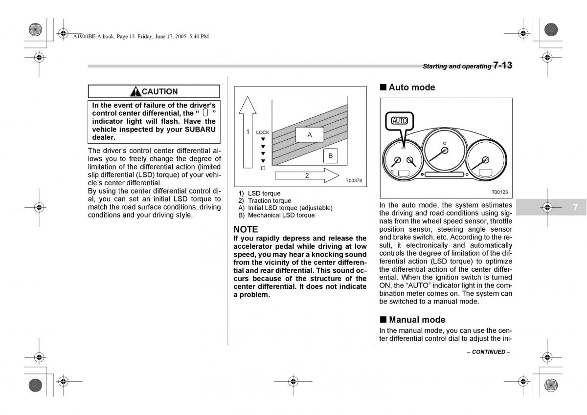 Subaru Impreza II 2 GD owners manual / page 210