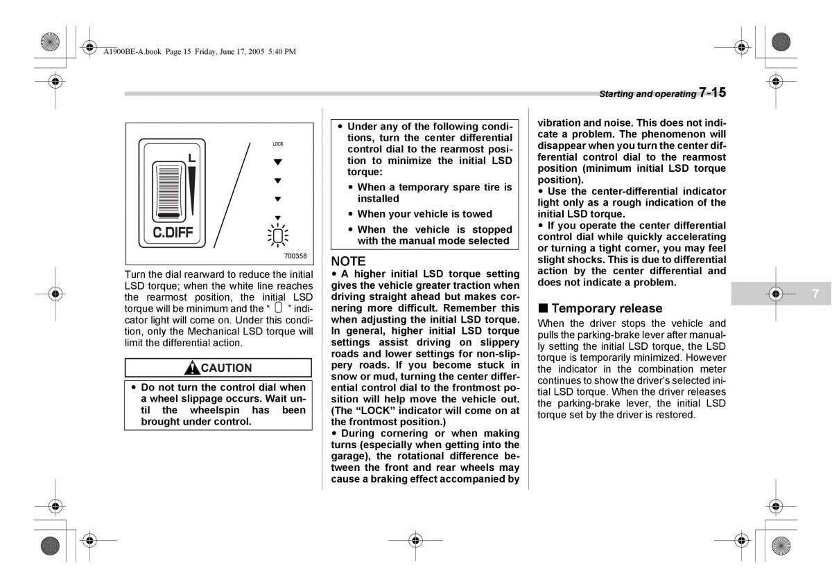 Subaru Impreza II 2 GD owners manual / page 212