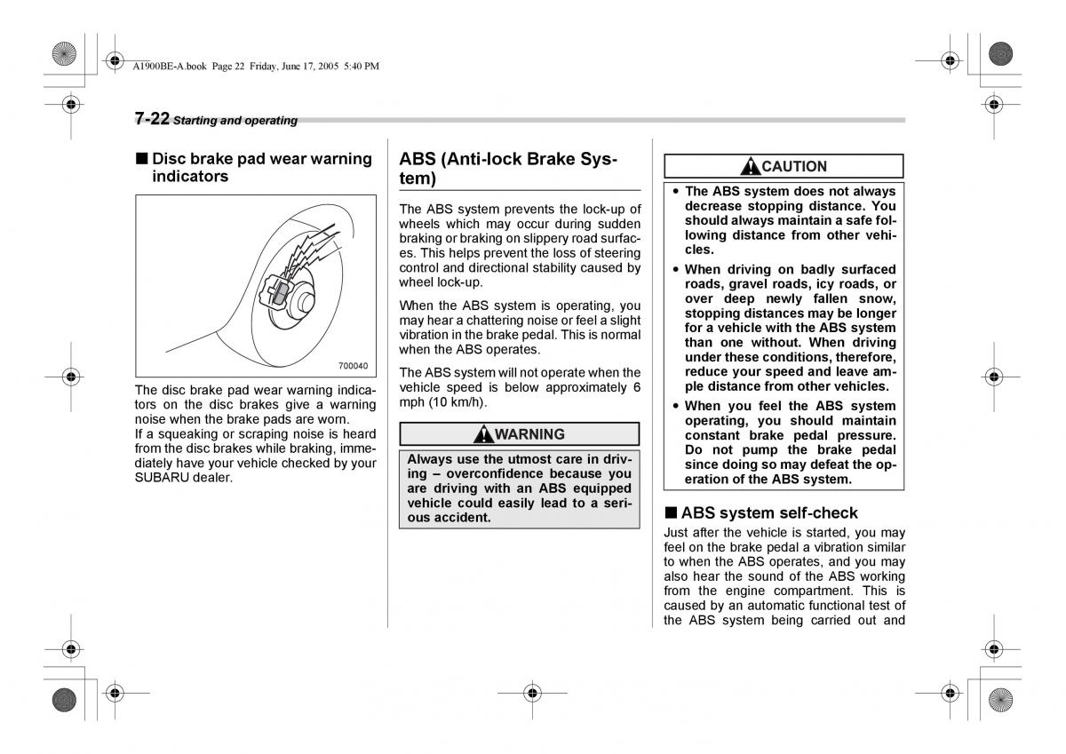 Subaru Impreza II 2 GD owners manual / page 219