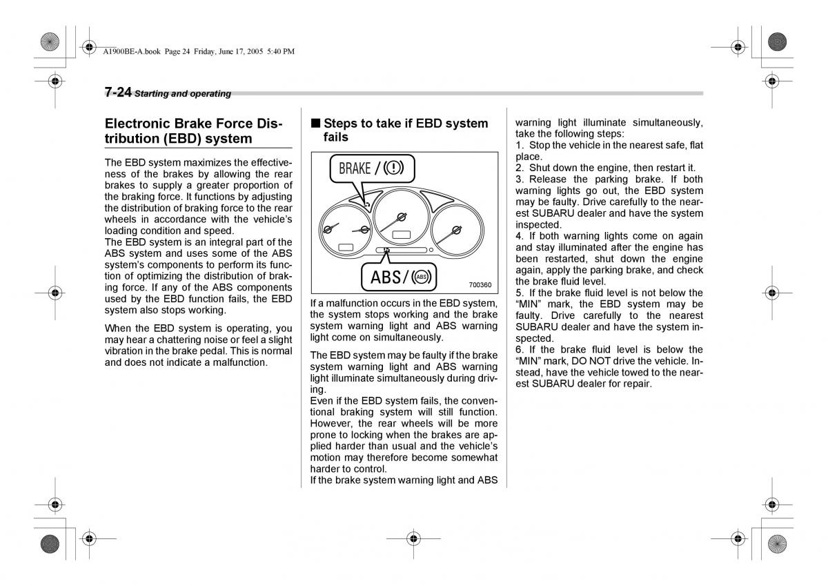 Subaru Impreza II 2 GD owners manual / page 221