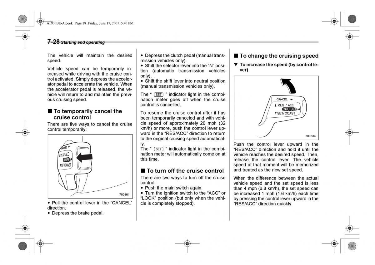 Subaru Impreza II 2 GD owners manual / page 225