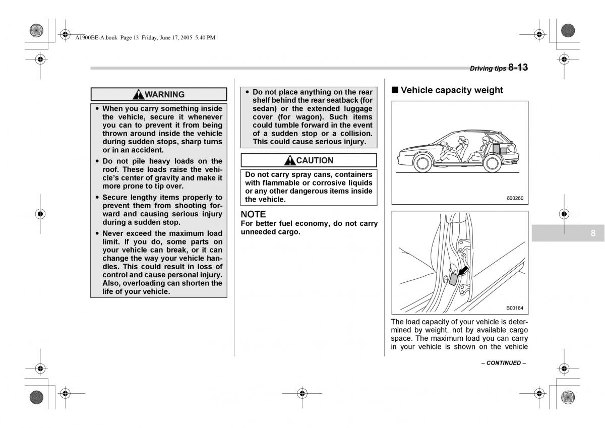 Subaru Impreza II 2 GD owners manual / page 240