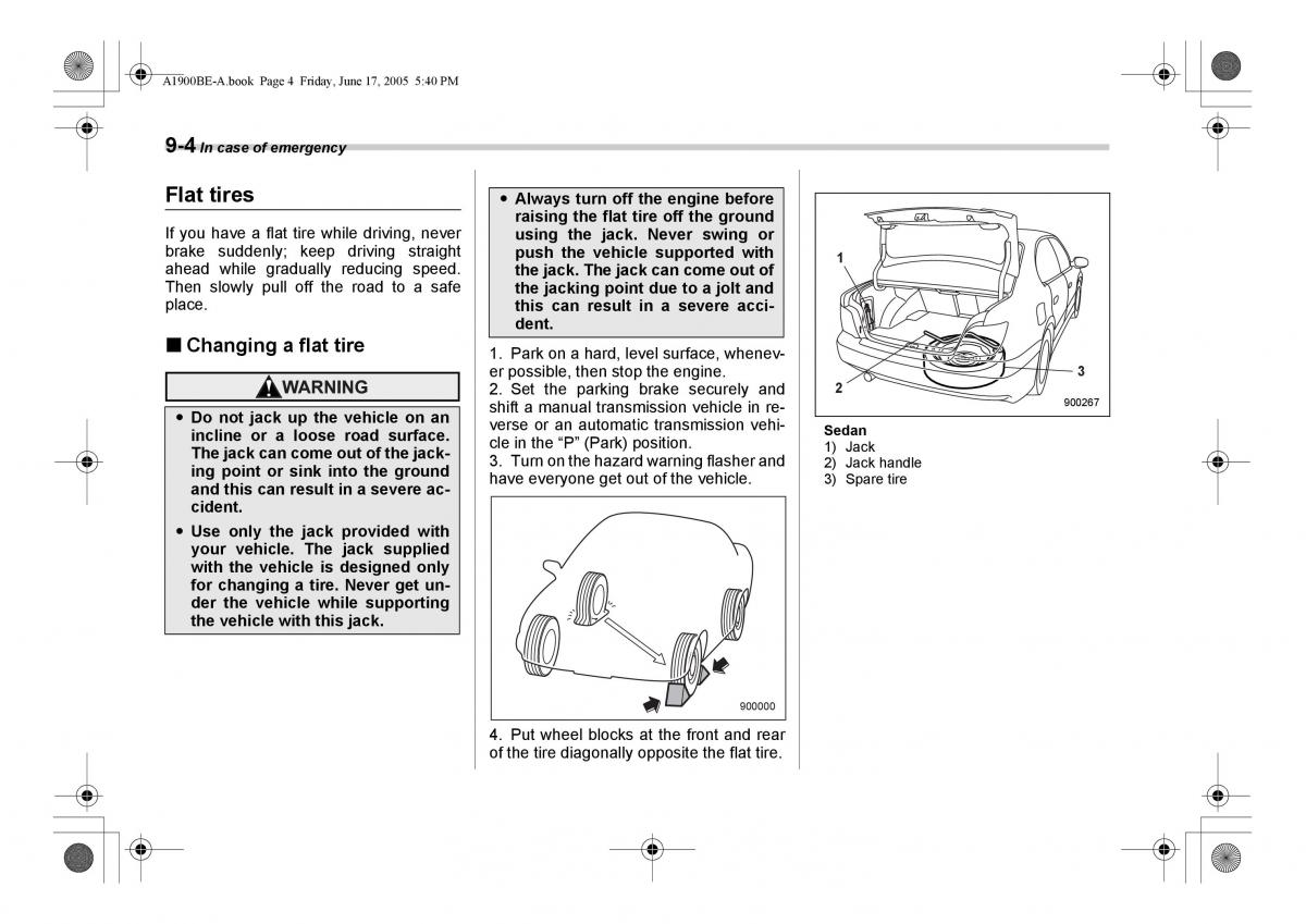 Subaru Impreza II 2 GD owners manual / page 259