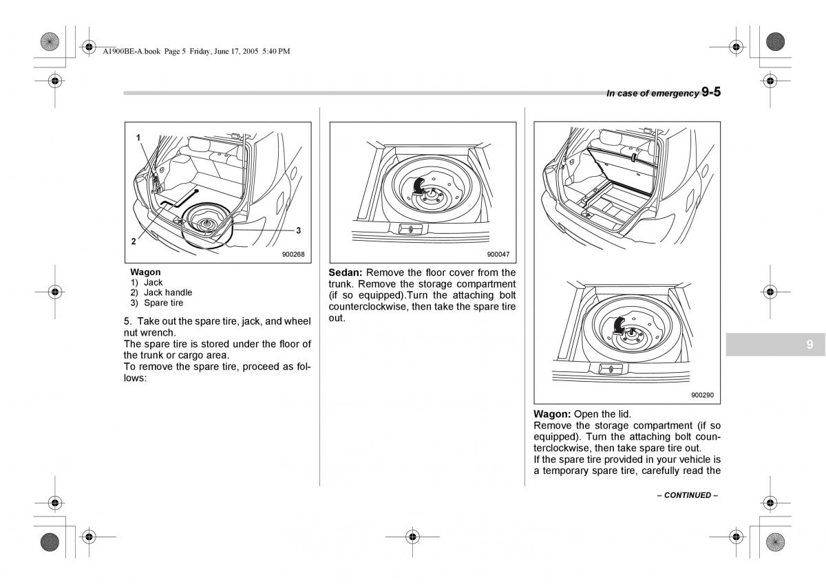 Subaru Impreza II 2 GD owners manual / page 260