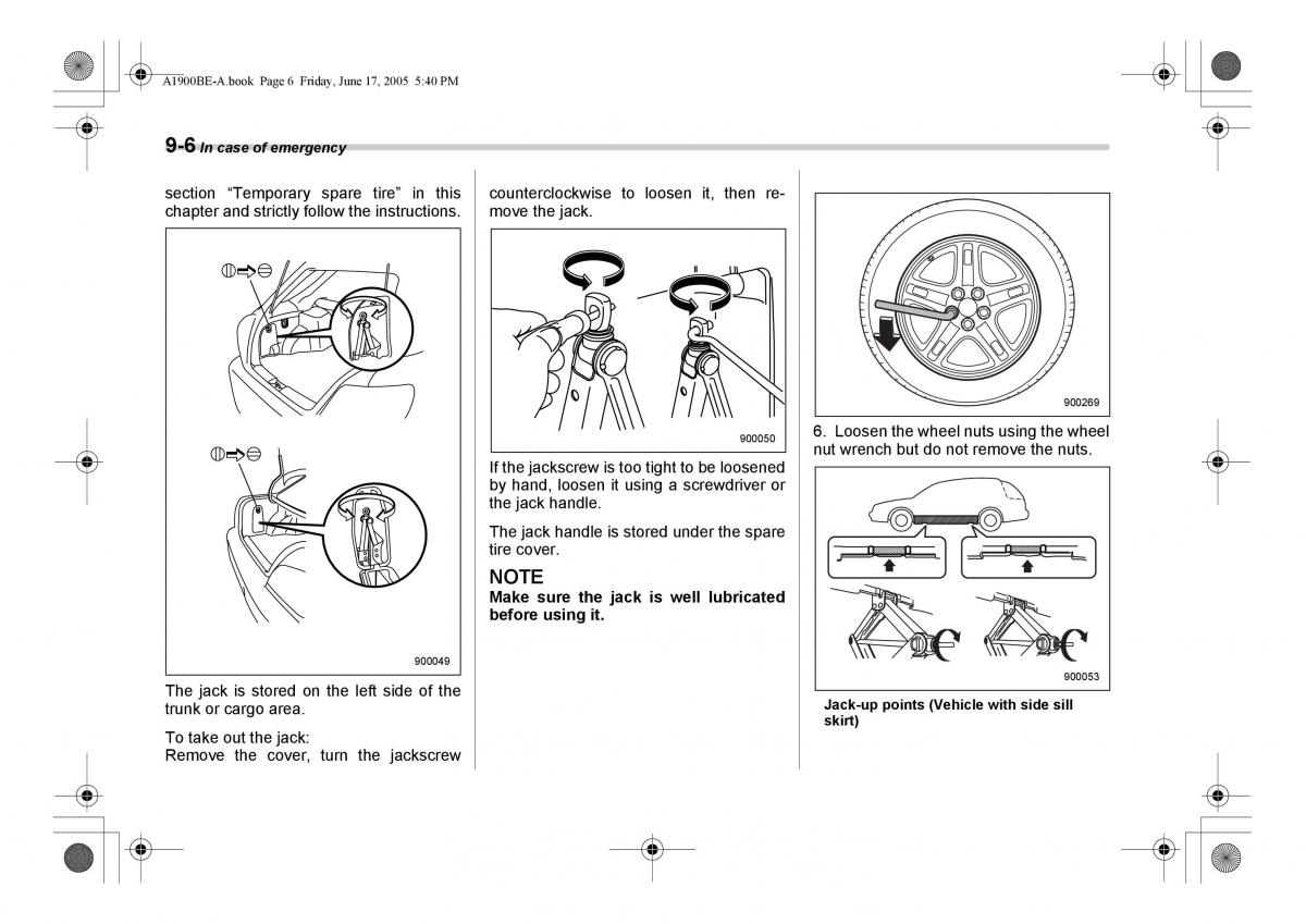 Subaru Impreza II 2 GD owners manual / page 261