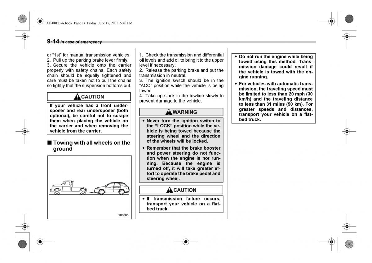 Subaru Impreza II 2 GD owners manual / page 269