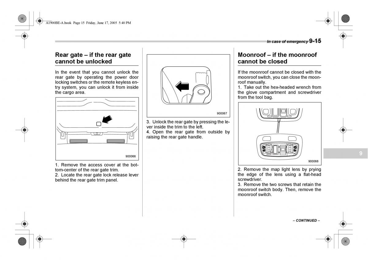 Subaru Impreza II 2 GD owners manual / page 270