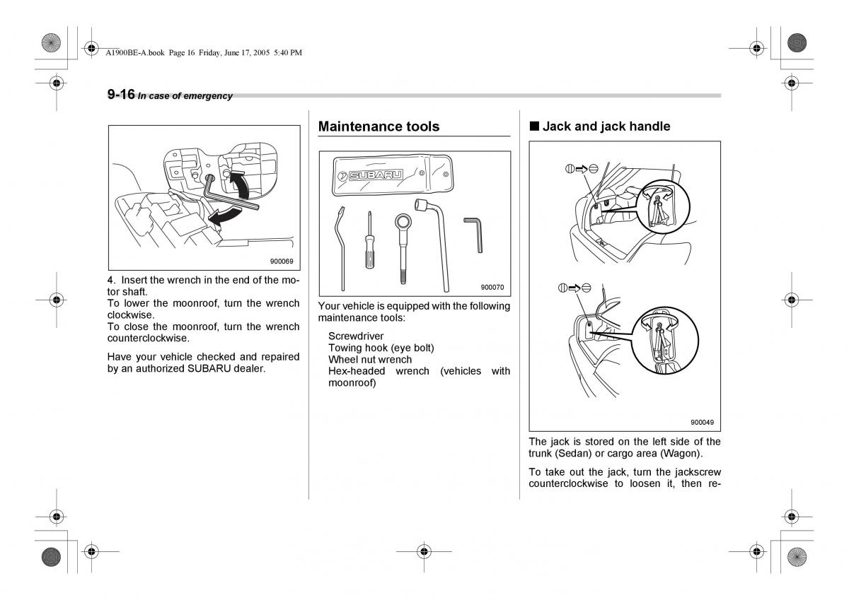 Subaru Impreza II 2 GD owners manual / page 271