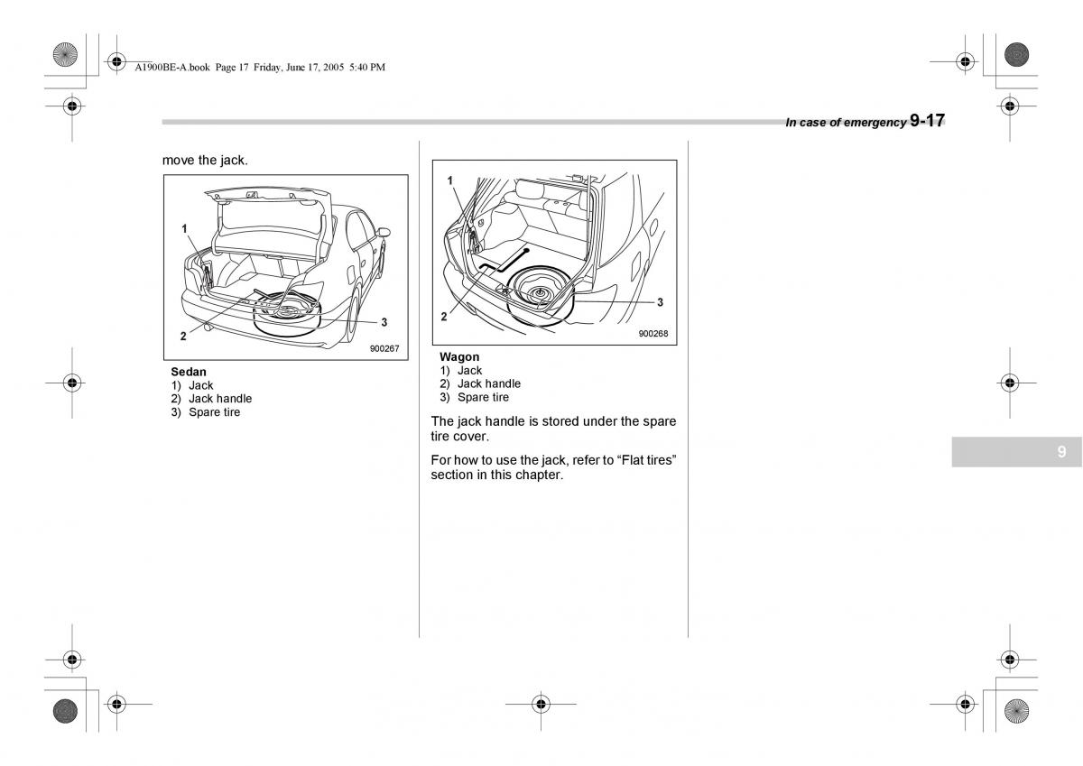 Subaru Impreza II 2 GD owners manual / page 272