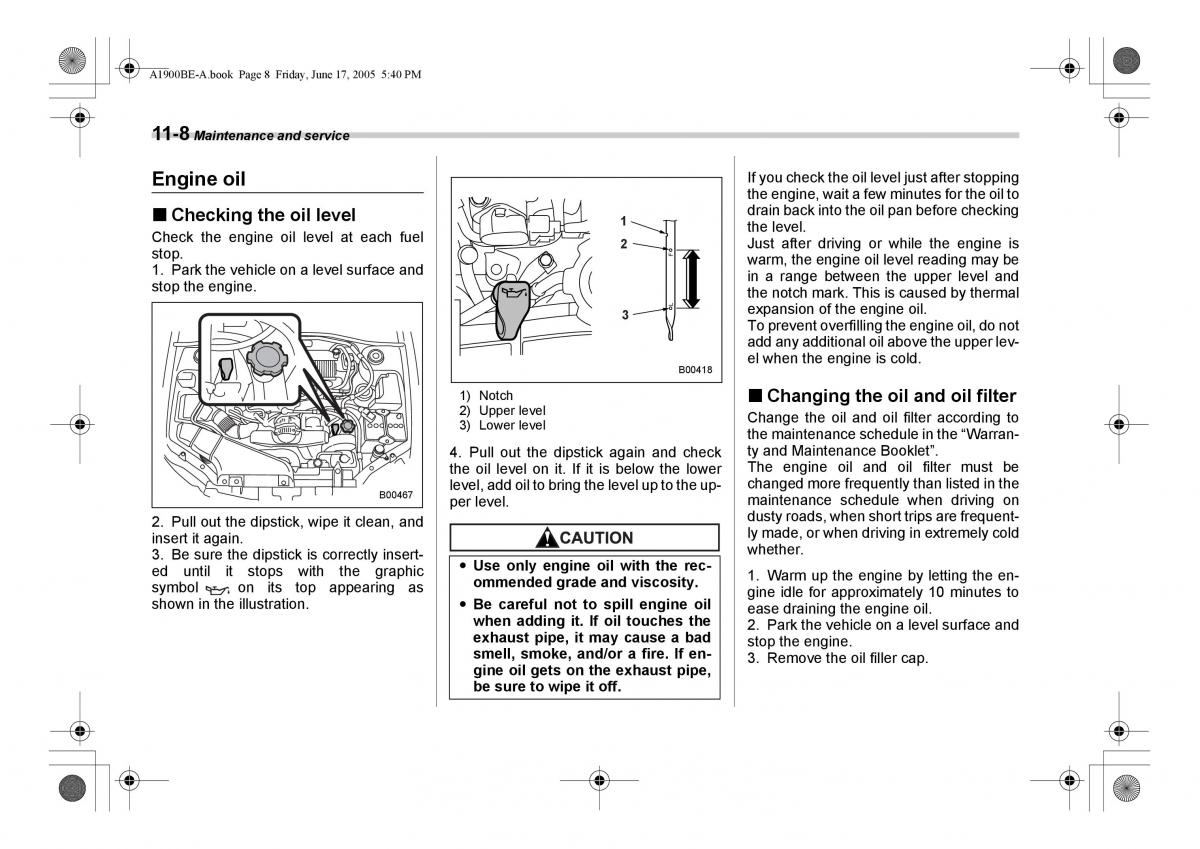 Subaru Impreza II 2 GD owners manual / page 287