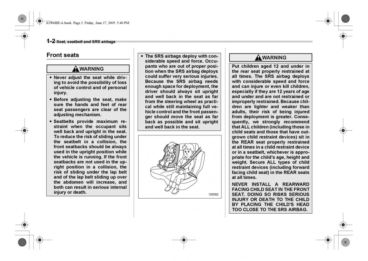 Subaru Impreza II 2 GD owners manual / page 29