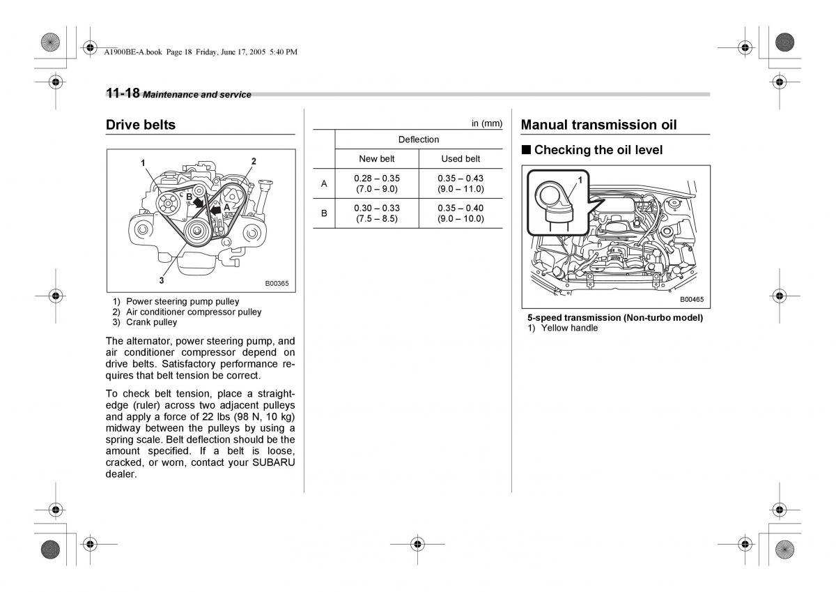 Subaru Impreza II 2 GD owners manual / page 297