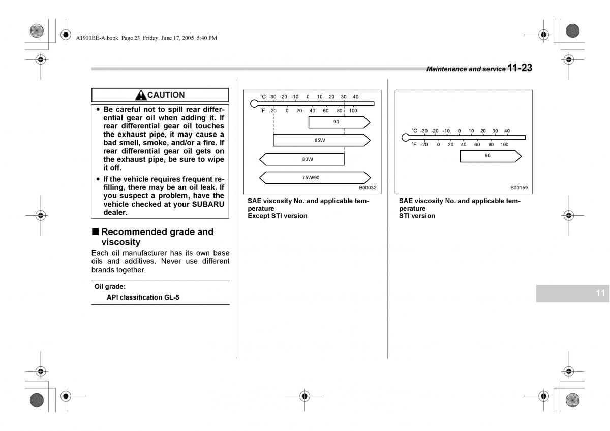 Subaru Impreza II 2 GD owners manual / page 302