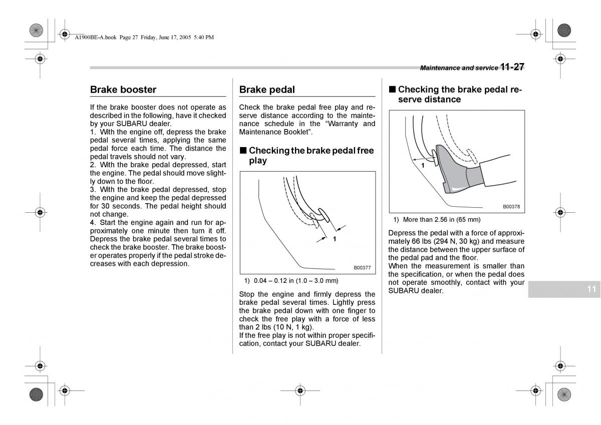 Subaru Impreza II 2 GD owners manual / page 306