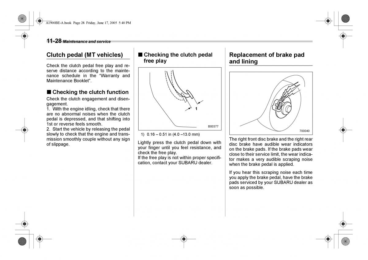 Subaru Impreza II 2 GD owners manual / page 307